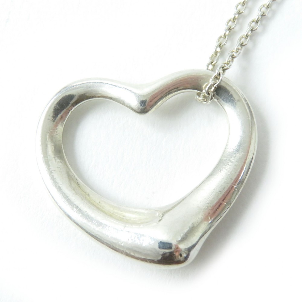 Tiffany Open Heart Large Necklace Silver